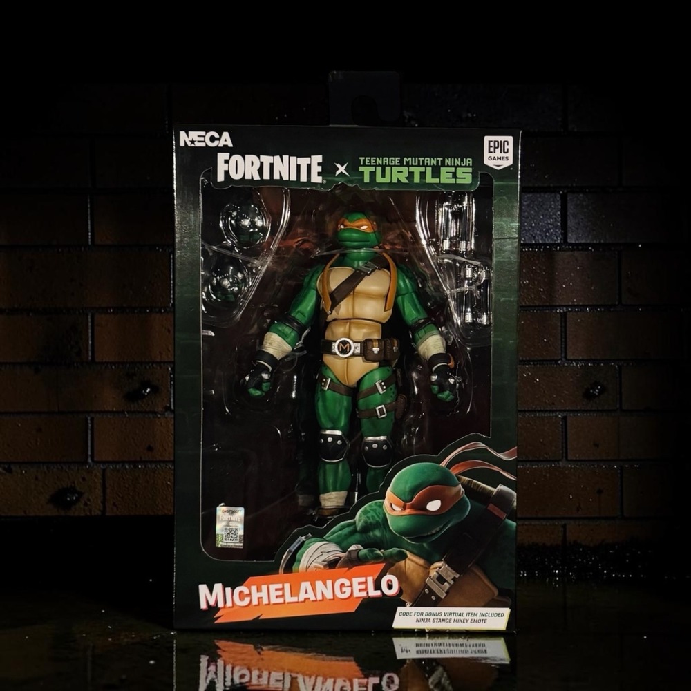 NECA Fortnite x TMNT Michaelangelo Action Figure 7" Scale